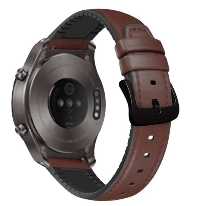 STRAP FOSSIL GEN 5 SMART WATCH LEATHER SILICONE TALI JAM 22MM - BROWN