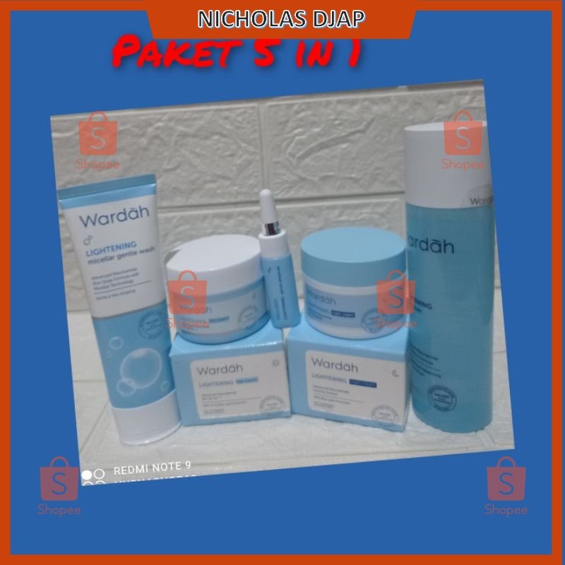 Paket Wardah Lightening Series Mencerahkan 1 Satu Paket Murah Lengkap Sepaket / Paket Hemat Original