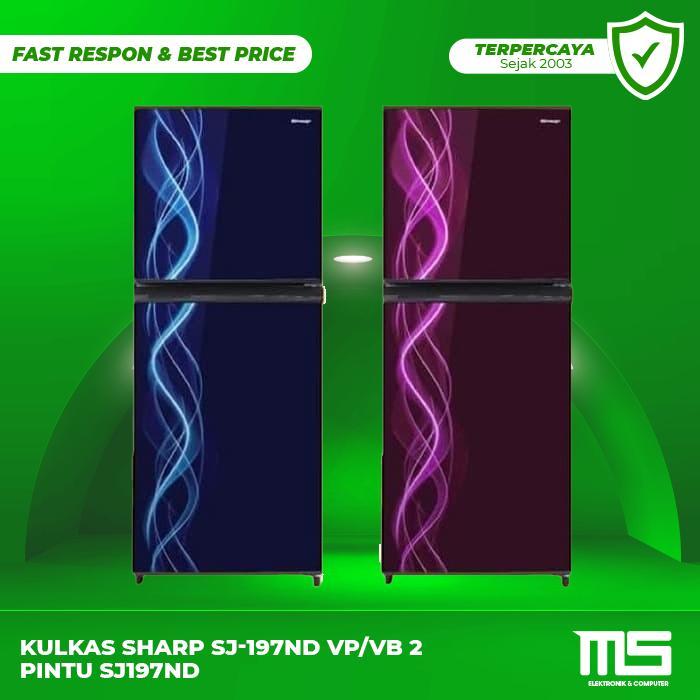 Kulkas SHARP SJ-197ND VP/VB 2 Pintu SJ197ND