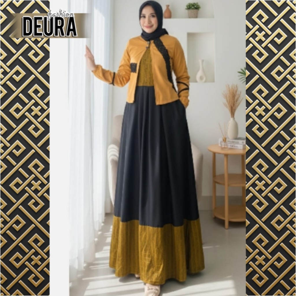 DEURA FASHION - Gamis Wanita Deura SD-481 / Gamis Deura Terbaru / Gamis Deura Original