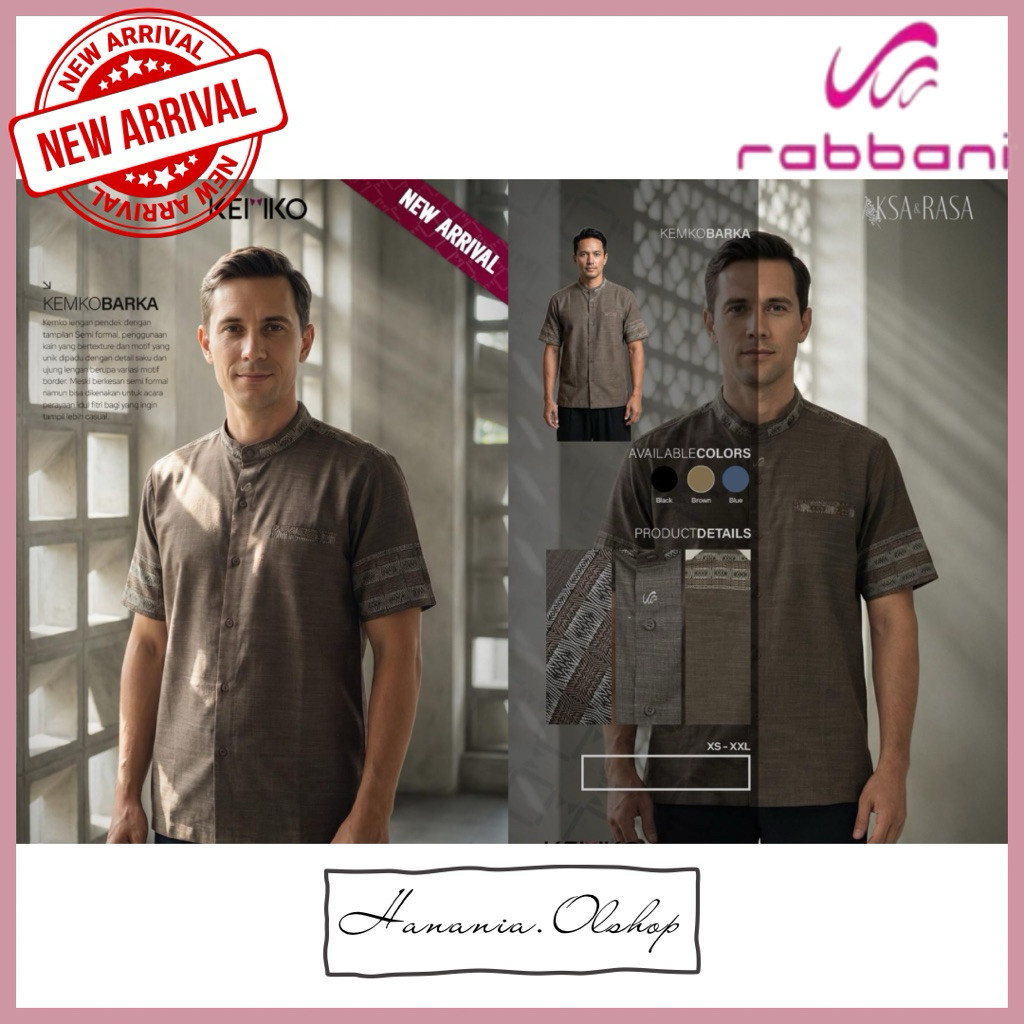 Rabbani Ori - NEW ARRIVAL Kemko Barka Pdk Rabbani | kemko rabbani | baju koko rabbani | baju koko le