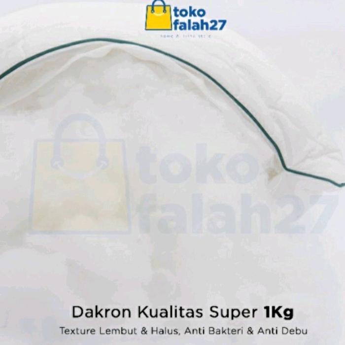 DREAMVIBE Dakron Silikon Grade A / 1 kg Bantal Kain - Dakron Grade A, Dakron 1 kg