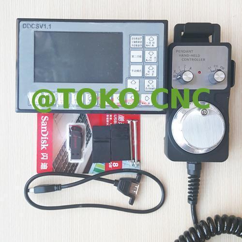 500KHz CNC 3 Axis offline Motion Controller + MPG Handwheel PLC CNC