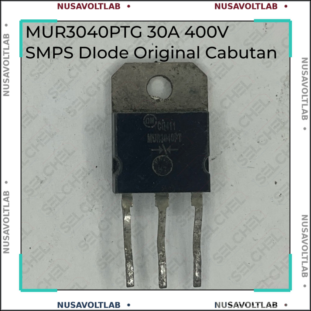 MUR3040PTG ON Semiconductor 30A 400V Dioda Ultrafast TO247 Cabutan Original untuk SMPS Inverter Las 