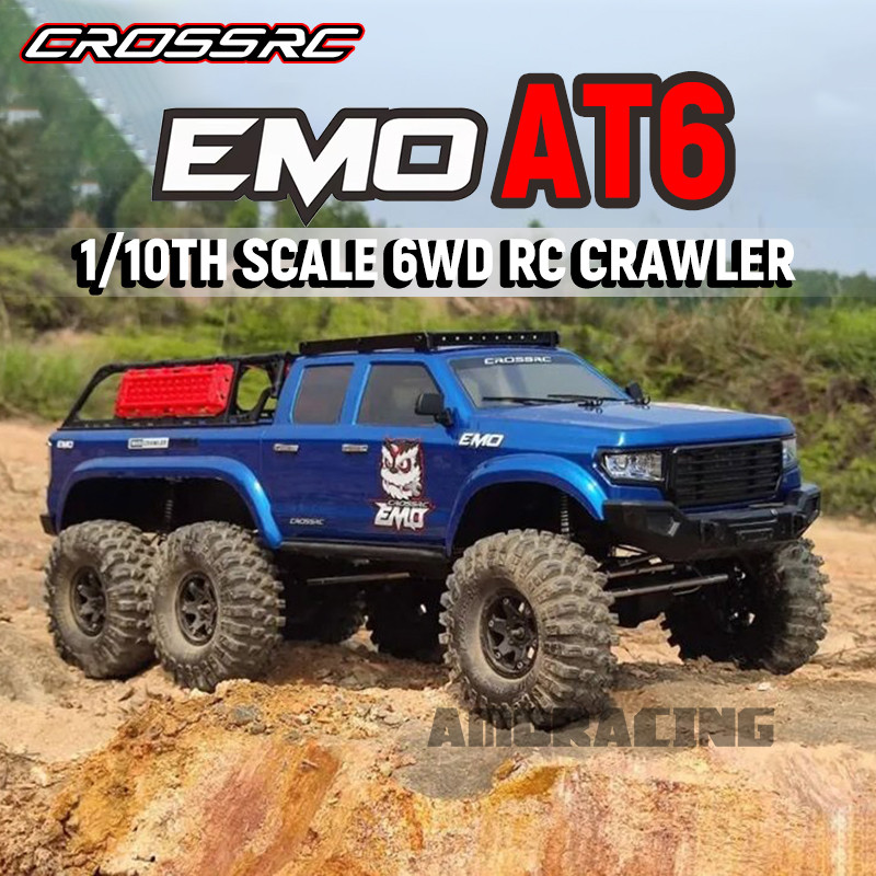 AT6 6X6 6WD 1/10 RC Electric Remote Control Model Off-Road Car Crawler RTR KIT Adult Toys