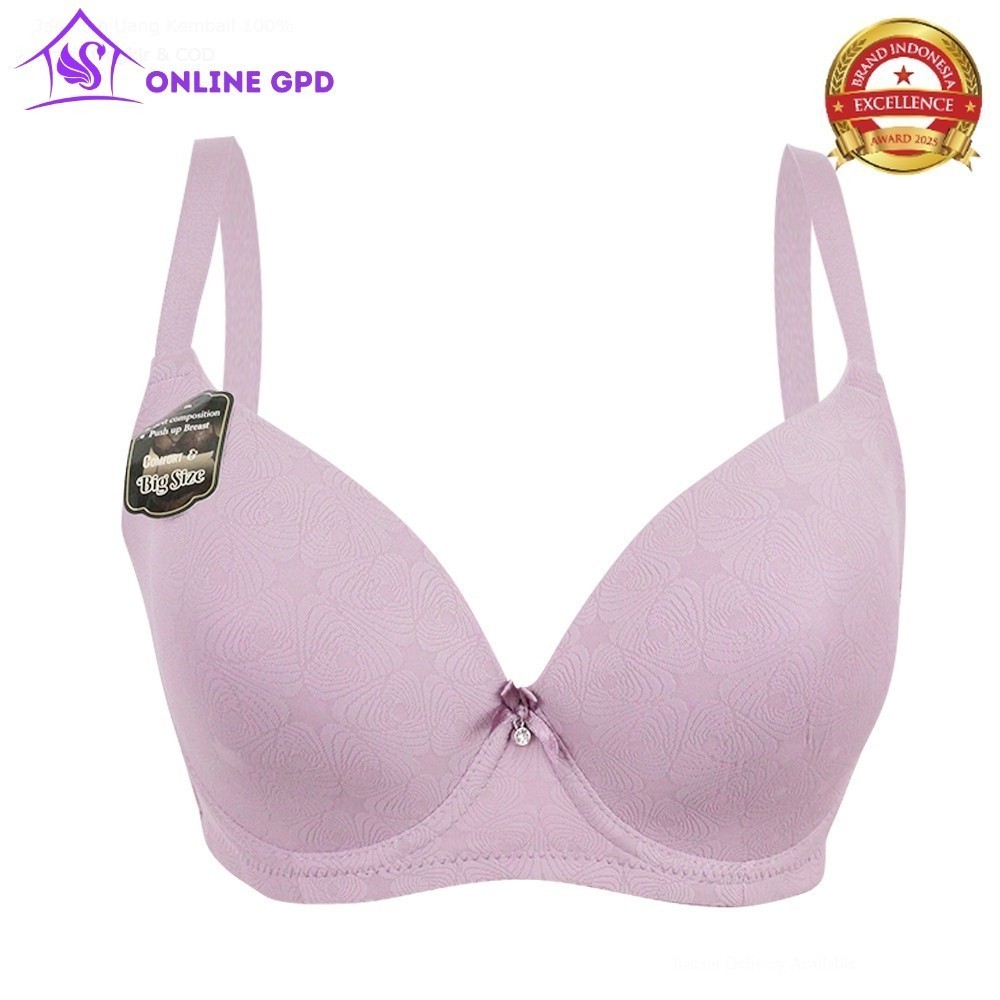 Scelta Munjuljaya Full Coverage Big Size Bra Kait 4 Daily Bra Kawat Busa Tipis Big Size Bh Sc PB1902