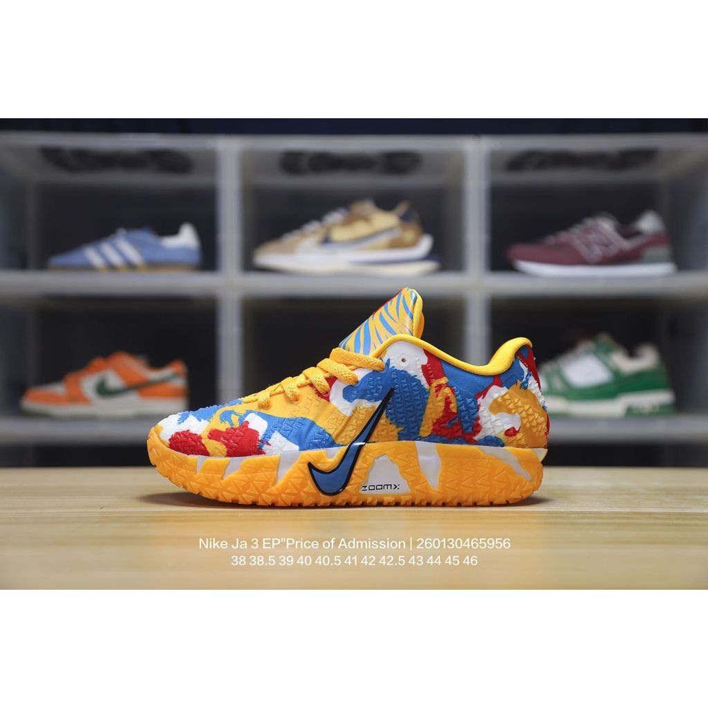 NK JA3 Morant EP Price of Admission Year of the Horse Limited Edition Sepatu Basket Pria Low Top Per