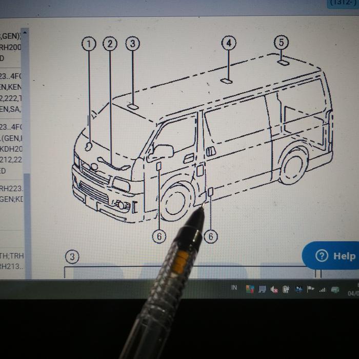 Mika lampu kabin Hiace Commuter ORIGINALPASS