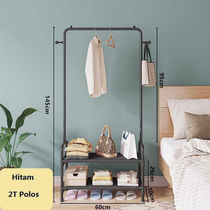 Smiley Baby Dejavu Stand Hanger Rak Gantungan Baju Tempat Buku Rak Sepatu Susun Penyimpanan Pakaian 