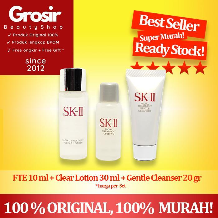 SK-II SK II SK2 SKII Pitera FTE 10 ml + Clear Lotion + Gentle Cleanser