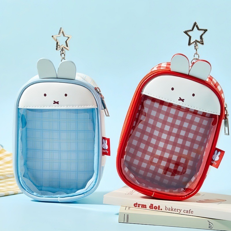 Pouch Miffy Transparan PVC Mini Ita Bag Tempat Pensil Tas Kosmetik Dompet Karakter Lucu