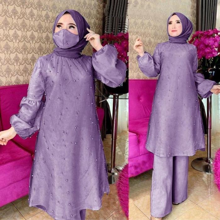 Syelfoli Atasan  Wanita One Set Jumbo Remaja Dewasa Pakaian Wanita - Putih, XL