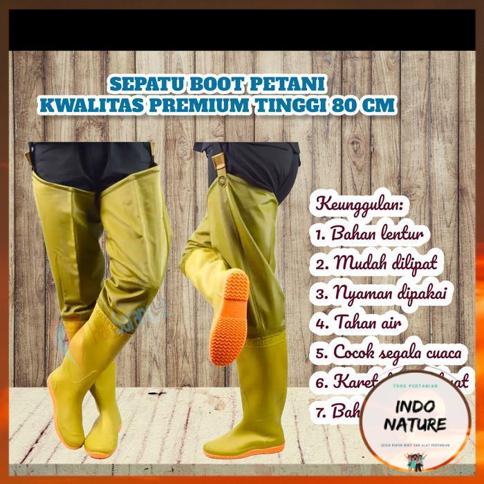 [ IndoNature ] sepatu petani jepang sepatu pertanian boot tani 80 cm - 39