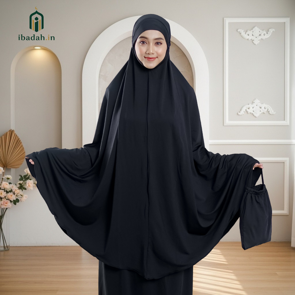 Mukena Traveling Dewasa Jumbo 2in1 Tunica Premium Ringan Anti Gerah