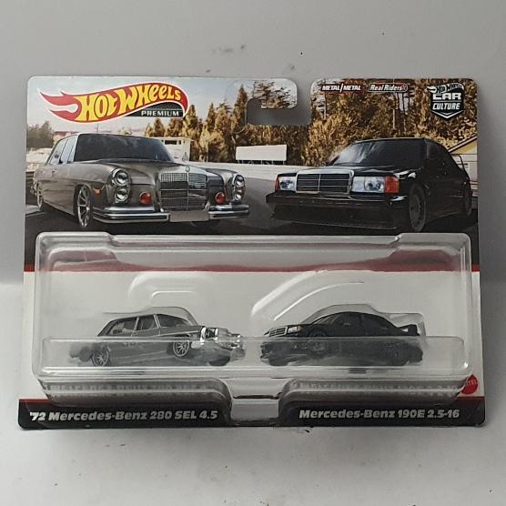 HOTWHEELS PREMIUM CAR CULTURE TWIN PACK 72 MERCEDES BENZ 280