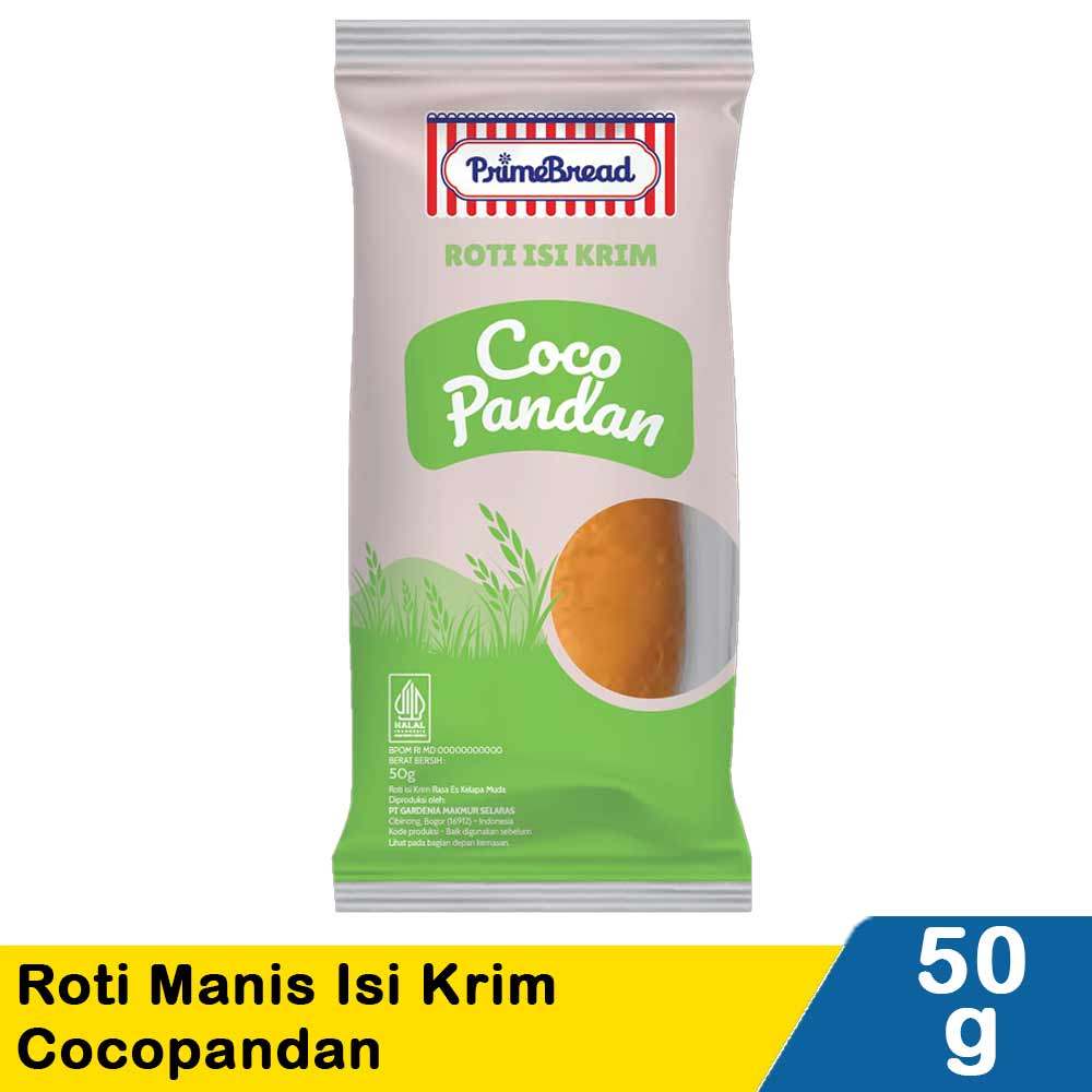 PRIME BREAD ROTI MANIS ISI KRIM COCOPANDAN 50g