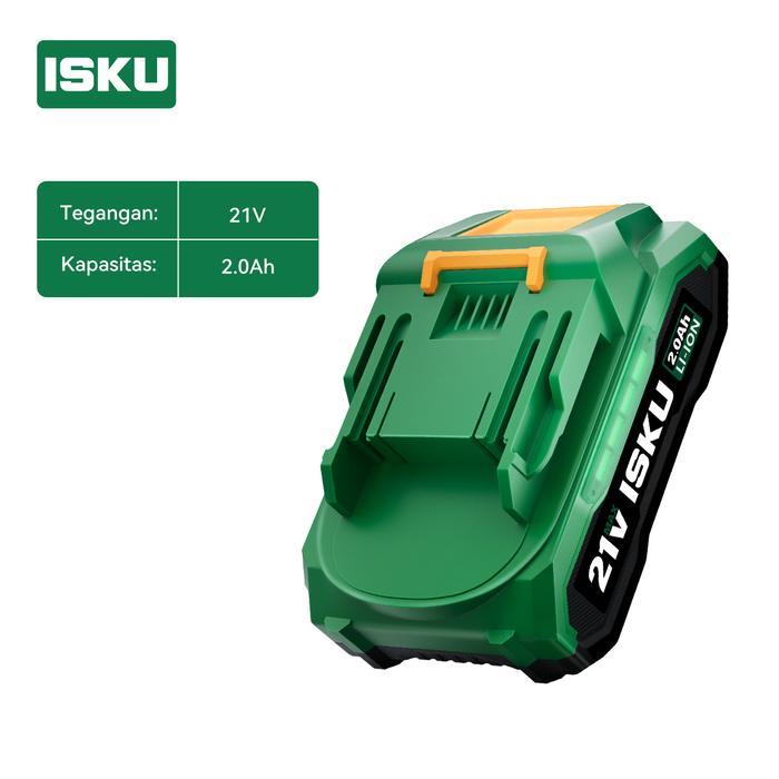 ISKU 21V Electric Drill Battery Lithium Batteries 21V High Power Electric Trimming Saw Rechargeable 