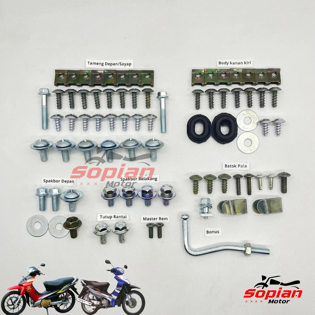 Baut Shogun 125 R Full body / Baut Body Shogun 125 Full set