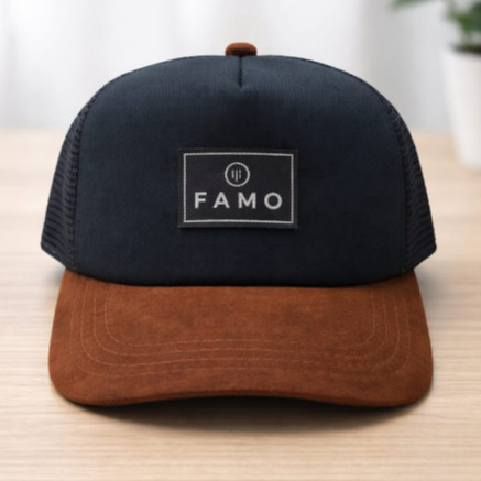 Terbaru Topi Jaring FAMO Hitam//topi jaring distro//topi pria bisa bayar di tempat /COD