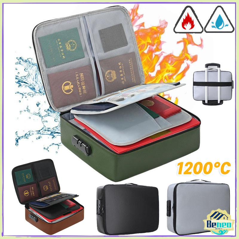 Tas Penyimpan Dokumen Tahan Api & Air Tas Penyimpan Dokumen Paspor Dll Tahan Api Dan Air Tas File Do