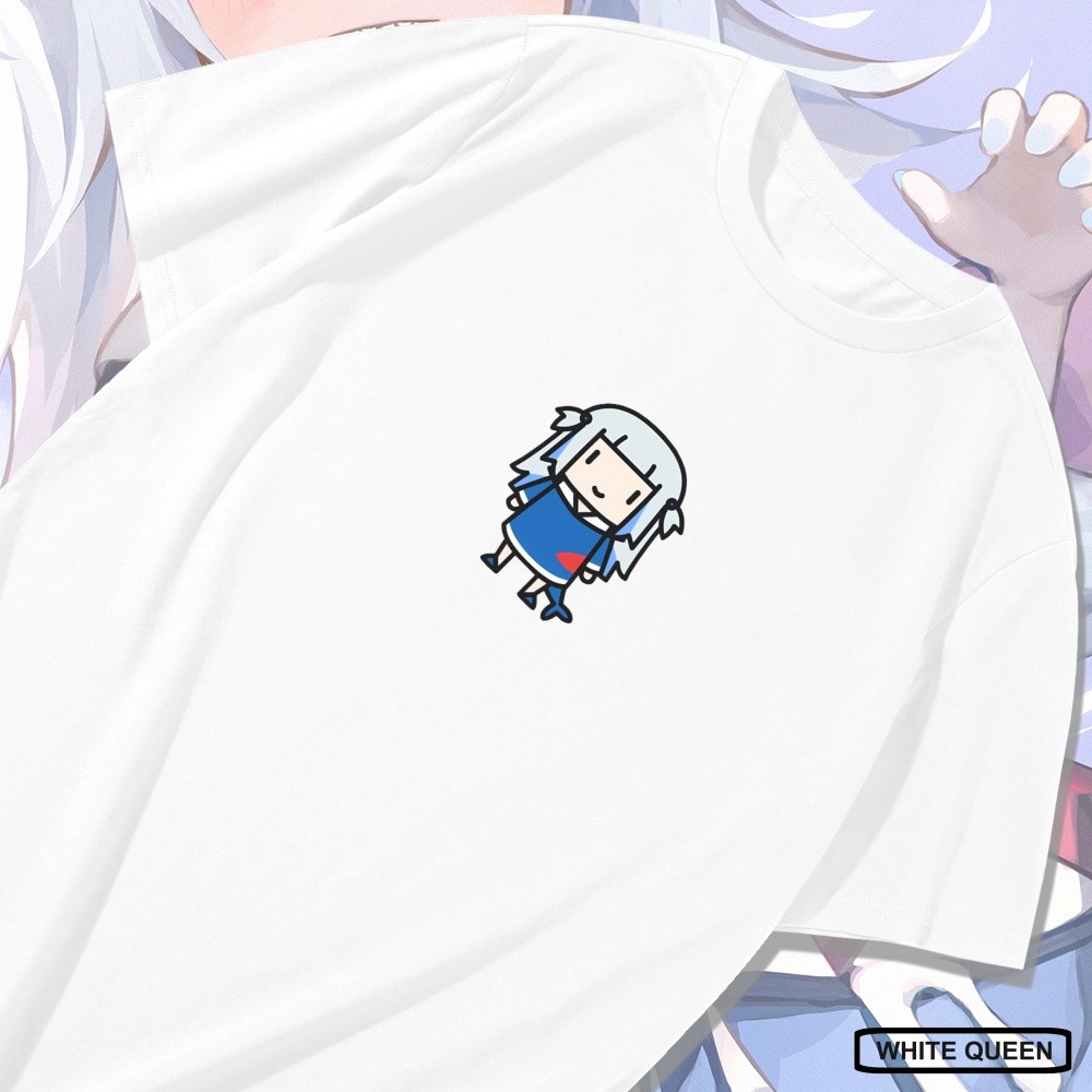 KAOS GAWR GURA MINI HOLOLIVE -   DESIGN VTUBER CHIBI GAWR GURA HOLOLIVE