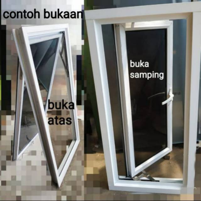 Jendela aluminium 50x120 casement grosir