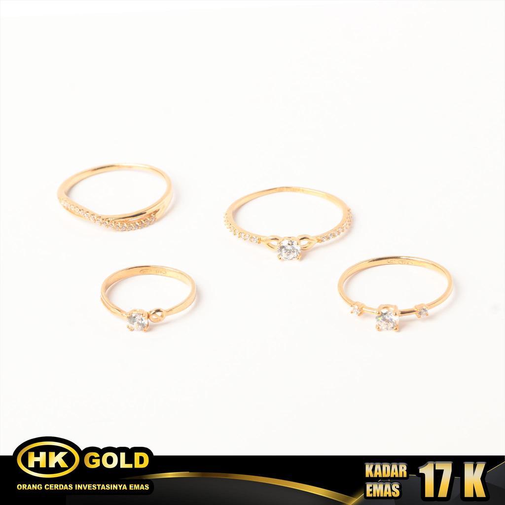 Cincin Emas 17K Type 850 HK GOLD