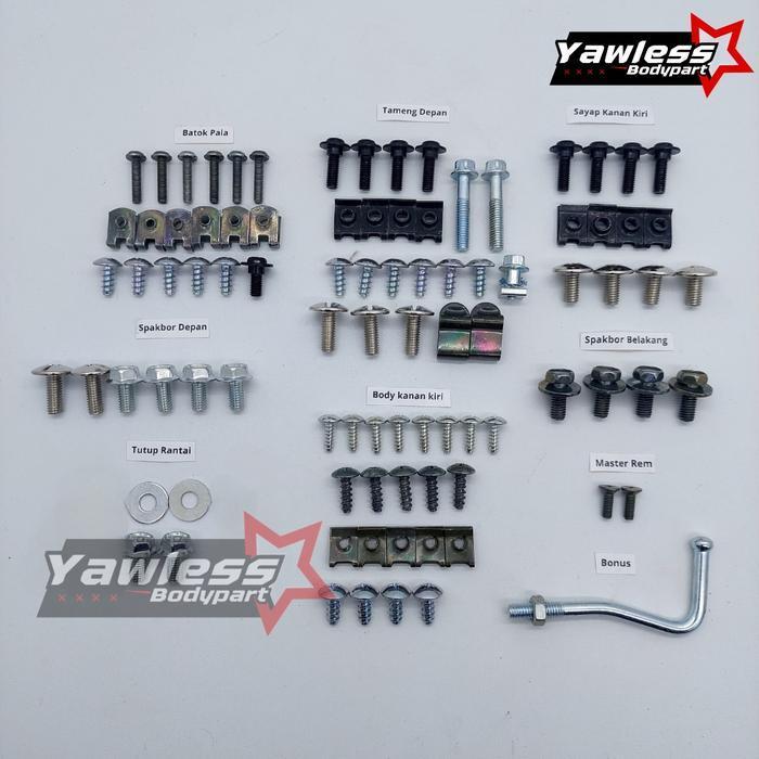Baut Baud Scrub Full Body Honda BLADE Lama - Sparepart Motor Terlengkap - Car - FULLBODY