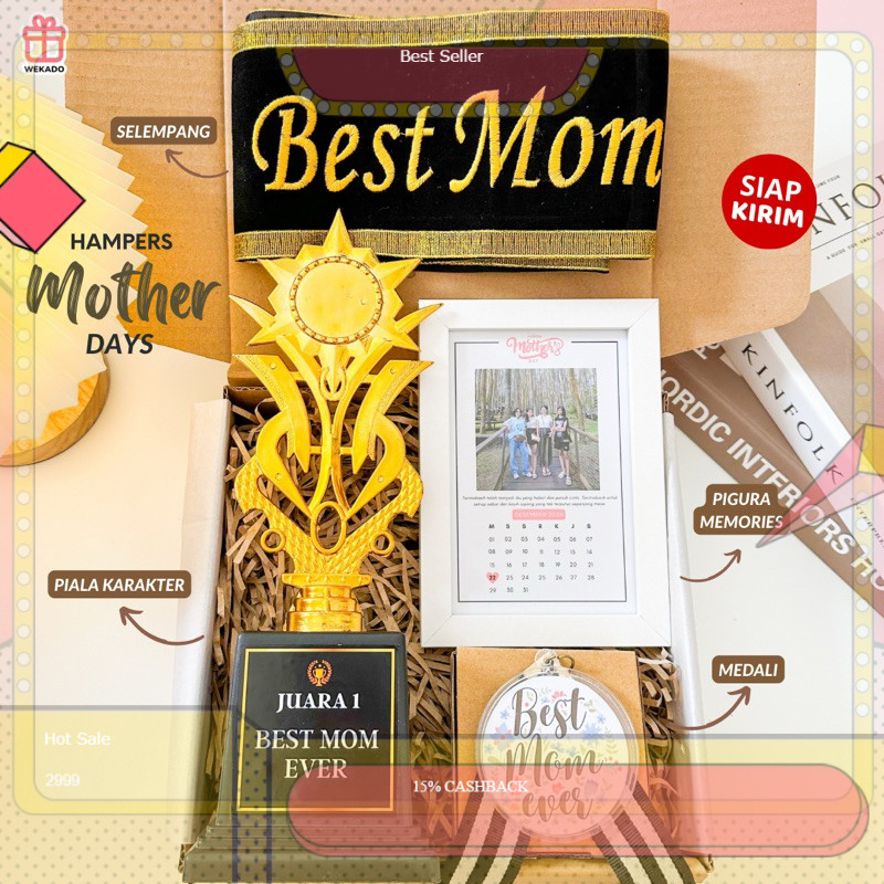 Hampers Best Rewards | Kado Hari Ibu | Hadiah Mother Day | Gift Pigura Foto Spotify | Piagam Sertifi