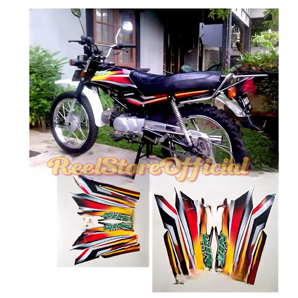 Striping Stiker Honda Win Original Klasik Lengk