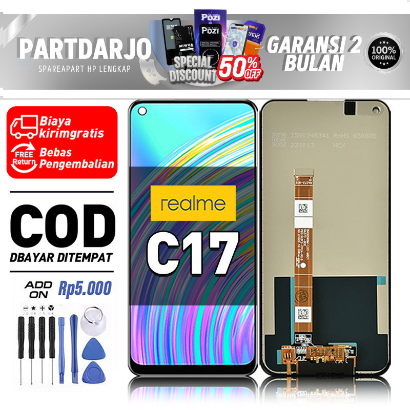 LCD REALME C17 Touchscreen Fullset-Original Compatible For Glass Touch Screen Digitizer ori-asli COD