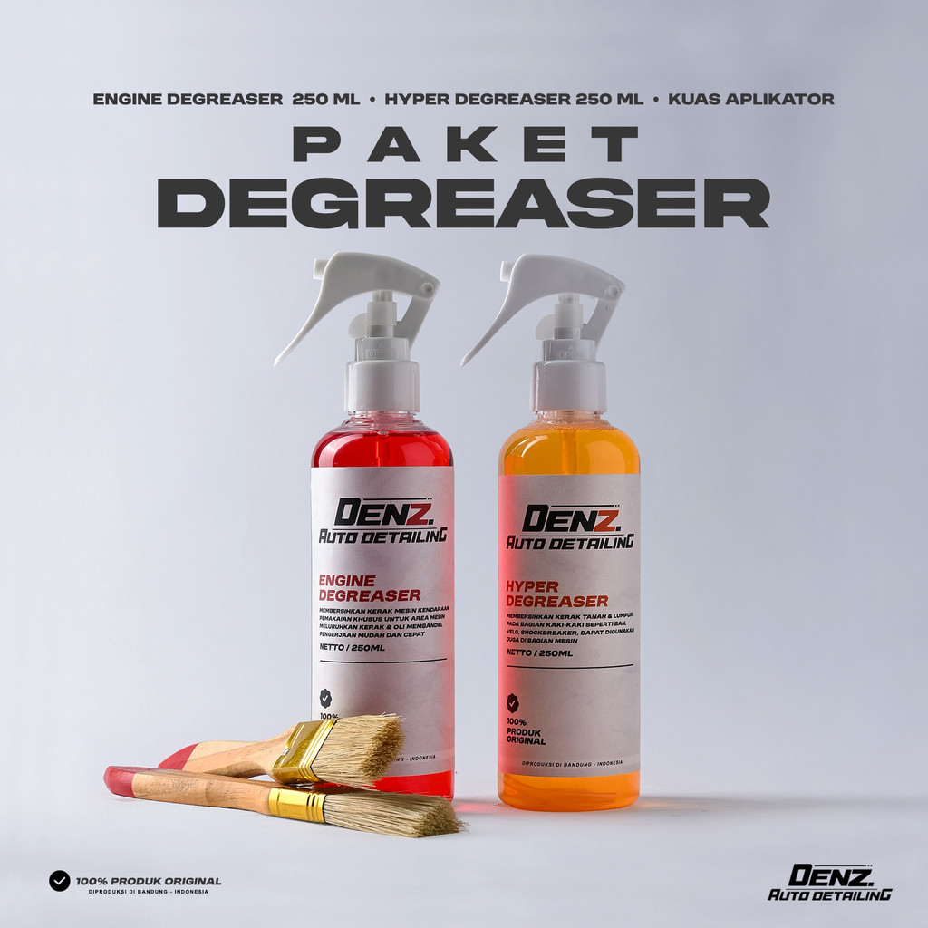 PAKET DEGREASER PEMBERSIH KERAK MESIN SUPER DENZ AUTO DETAILING