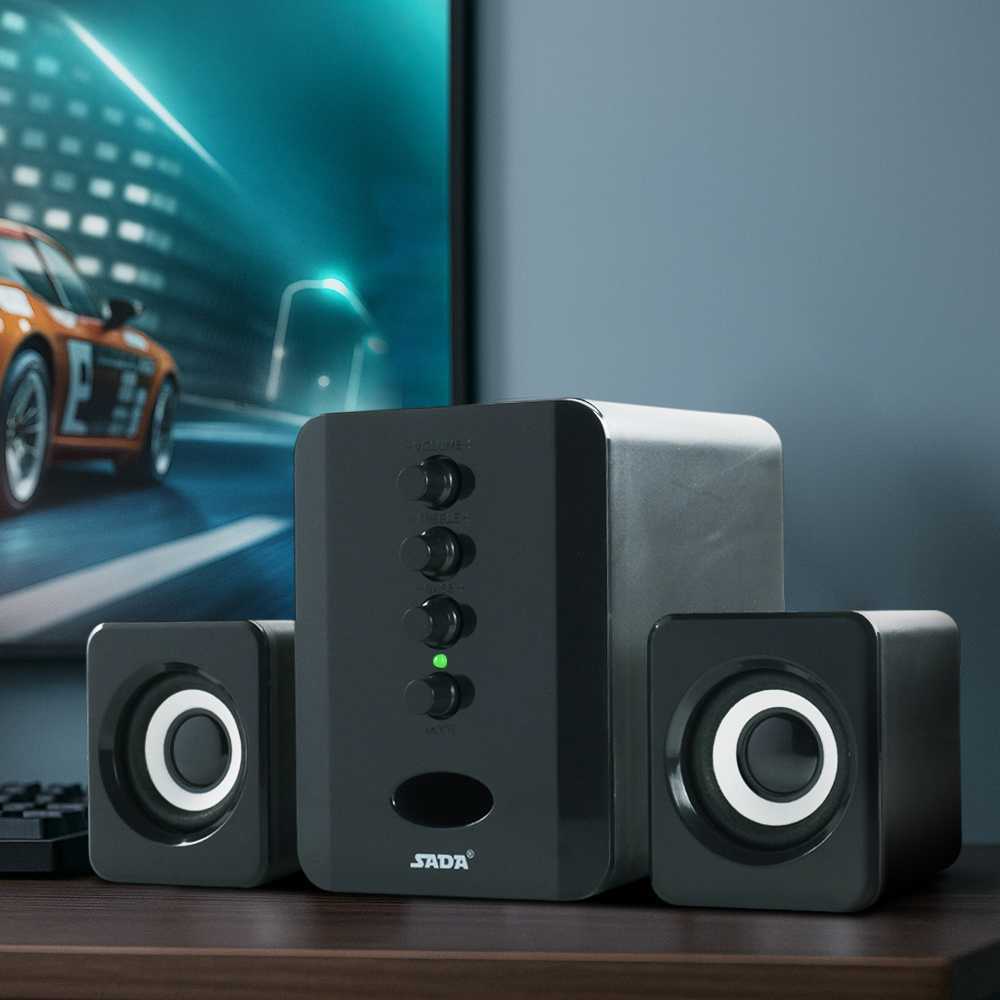 Speaker Stereo 2.1 with Subwoofer and USB Power SADA Active / speaker / speaker aktif / speaker besa