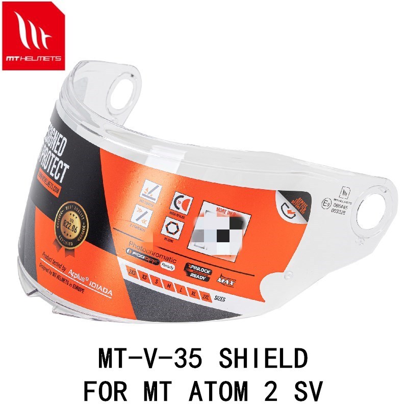 MT-V-35 shield for MT ATOM 2 SV helmet original MT helmet accessories