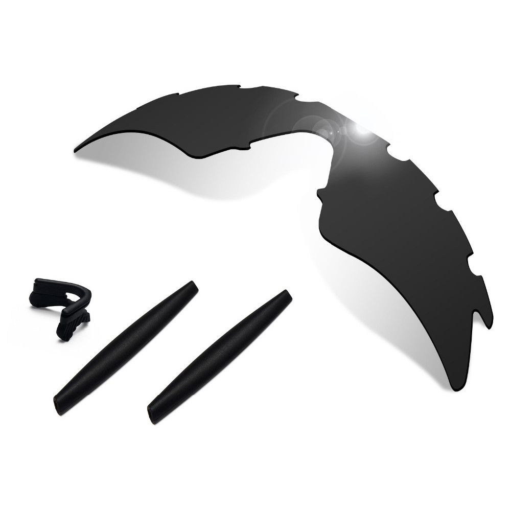 Glintbay Polarized Lenses with Rubber Nosepads and Earsocks Replacement for Oakley M Frame Sweep Ven