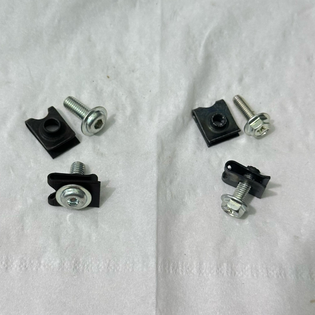 TERLARIS BAUT CLIP KLIP M6 BAUT 10 KUNCI L ddan M5 BAUT 8 FLANGE TOPI DABEL KUNCI ORIGINAL ORI