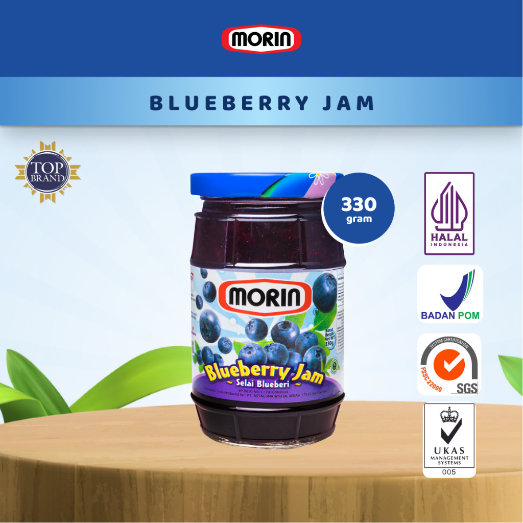 Morin Selai Blueberry 330 Gr - Selai Buah