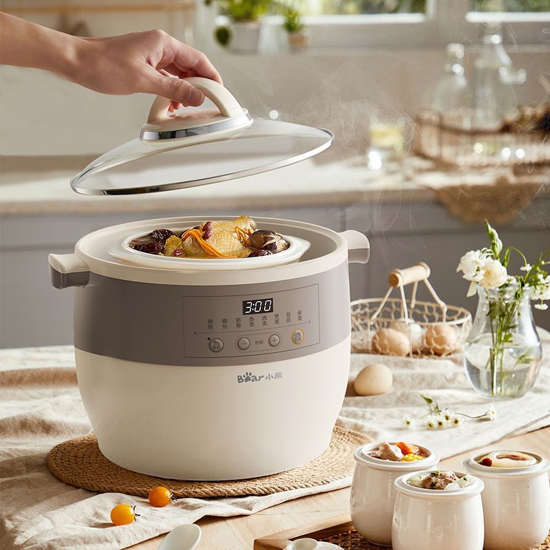 Electric stew pot, electric stew pot, household fully automatic large capacity porridge cooking arti