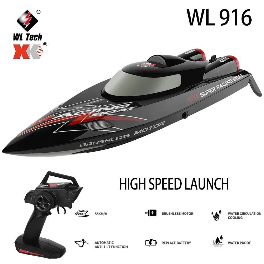 WLtoys WL916 WL912-A RC Boat 2.4Ghz 55KM/H Brushless High Speed Racing Ship Remote Control Speedboat
