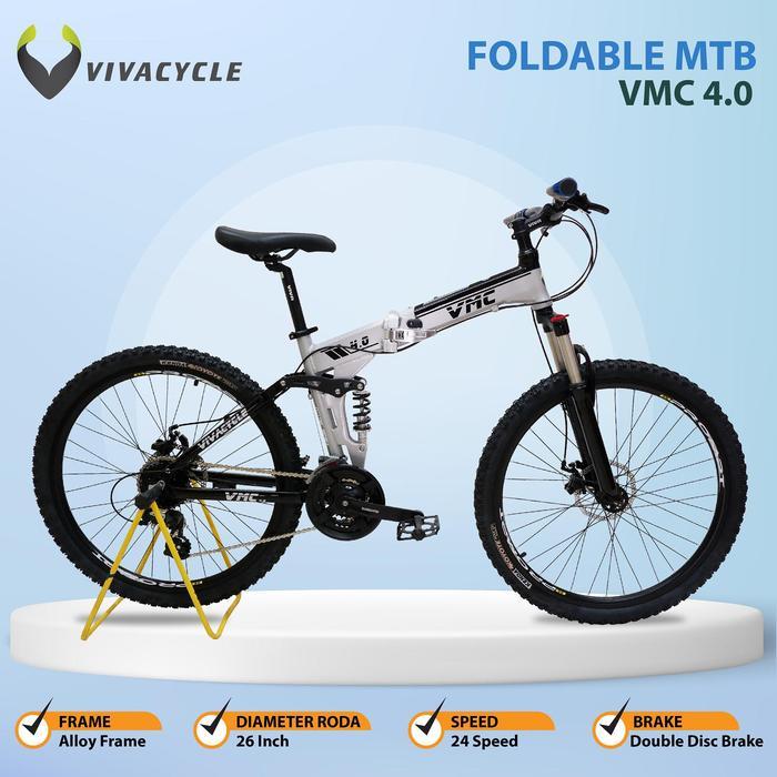 Sepeda MTB Lipat 26" VMC 665 4.0 F Vivacycle - Silver