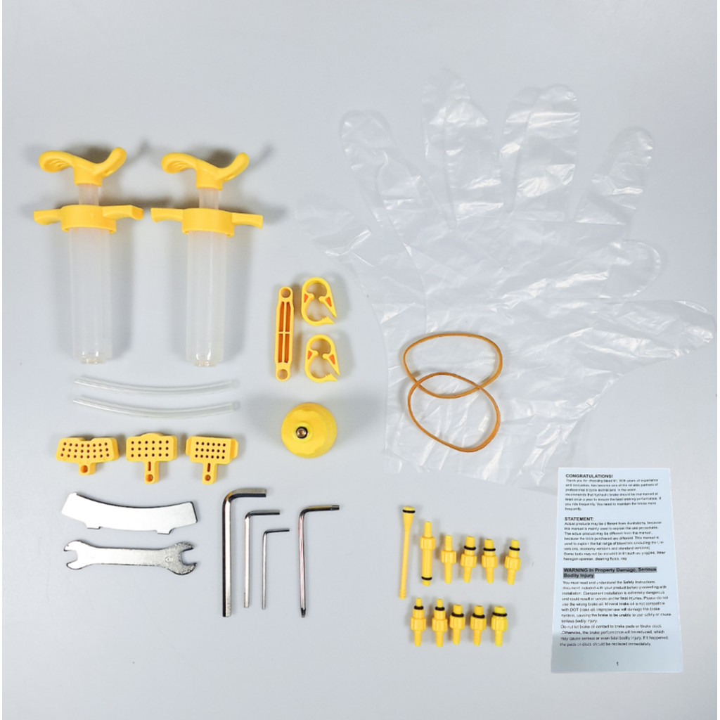 Hydraulic Brake Bleed Kit Sepeda Tool Set Bike Brake Bleeding Tool MTB Road Bike Hydraulic Disc Brak