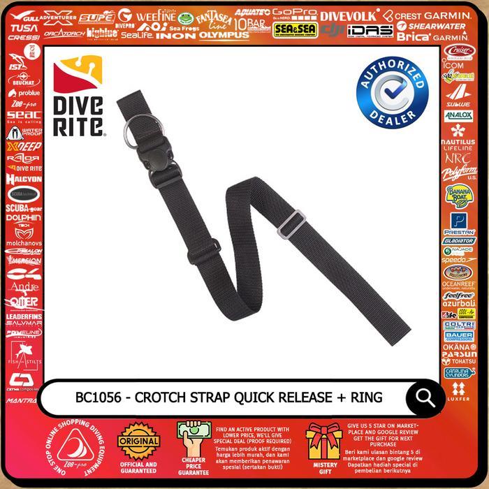 Crotch Strap BCD Diving Donut Quick Release 1.5 inch Diverite BC1056