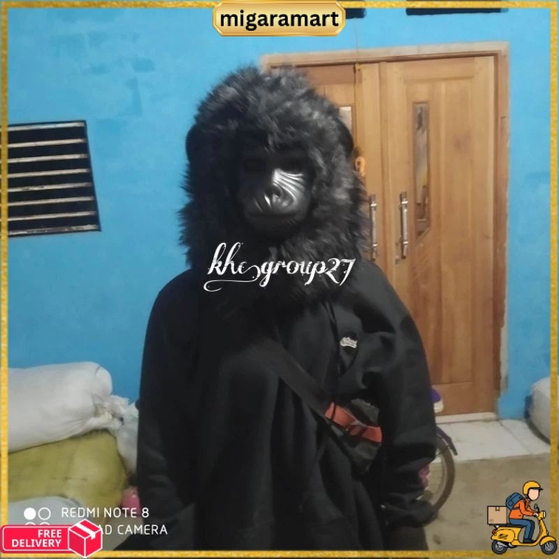 COD Topeng Gorila _Topeng Monyet _Topeng Karnaval _ Topeng Halloween _ Topeng Prank _ Topeng ngamen 