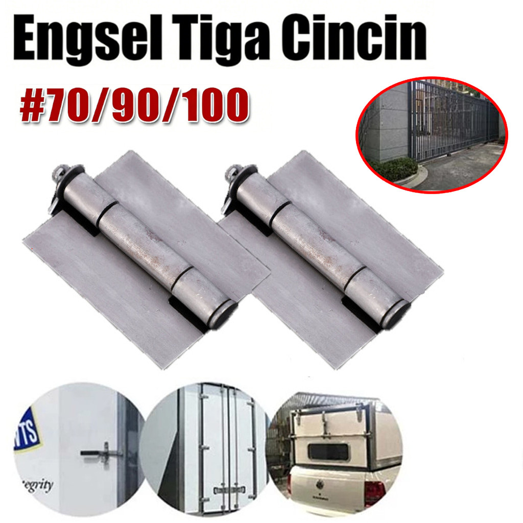 Engsel Pintu Heavy Duty 4 Inch Stainless Steel Premium – 3 Pin Tebal Kokoh Tahan Beban Berat Anti Ka