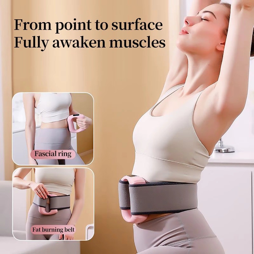Portable Percussion Fascia Ring USB arging Massage Belt Vibrating Neck Membrane Massage Relaxation S