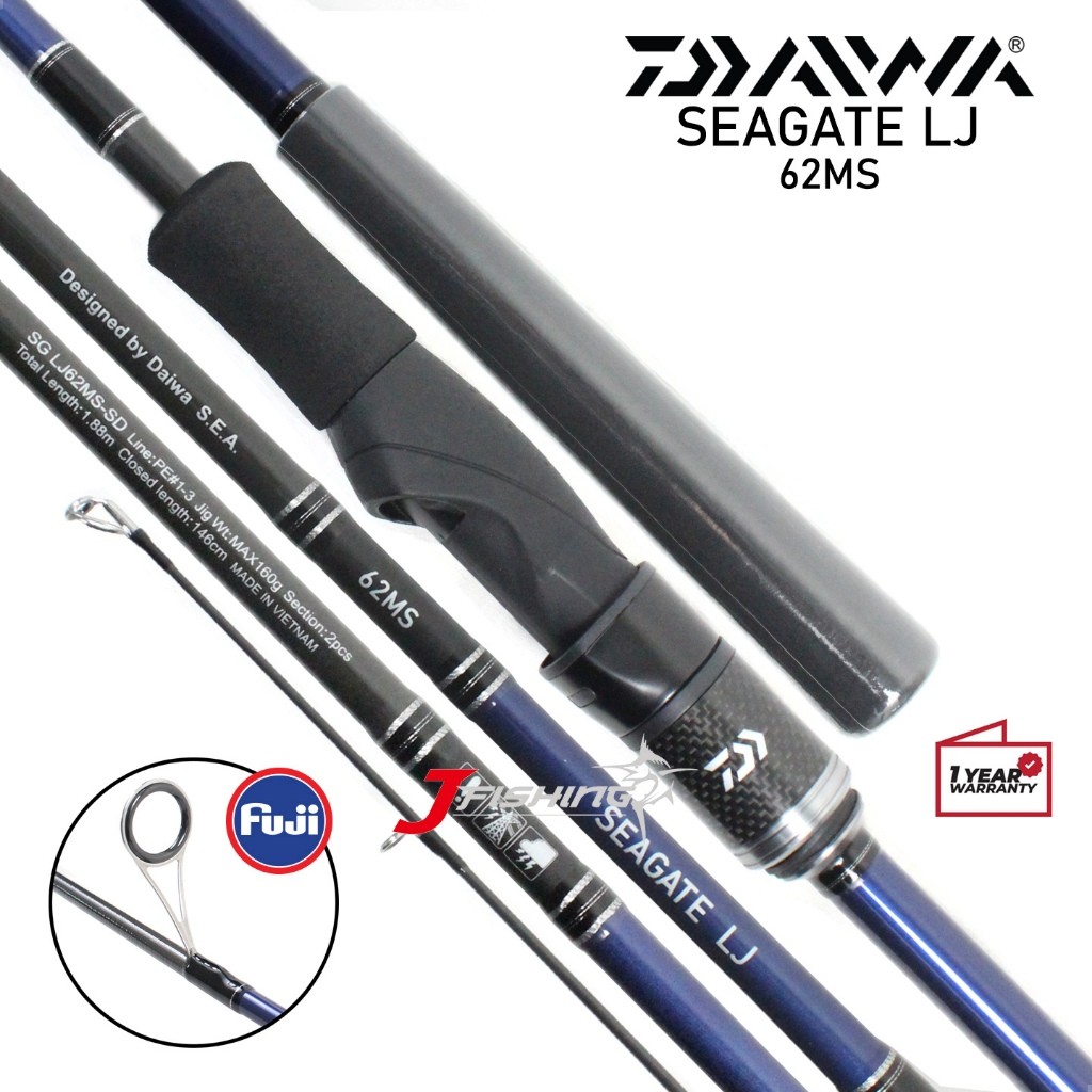 Joran DAIWA SEAGATE LJ | 62MHS 62MS | PE 1-3 PE 2-4 | Light Jigging | Dasaran | Laut | Distributor R