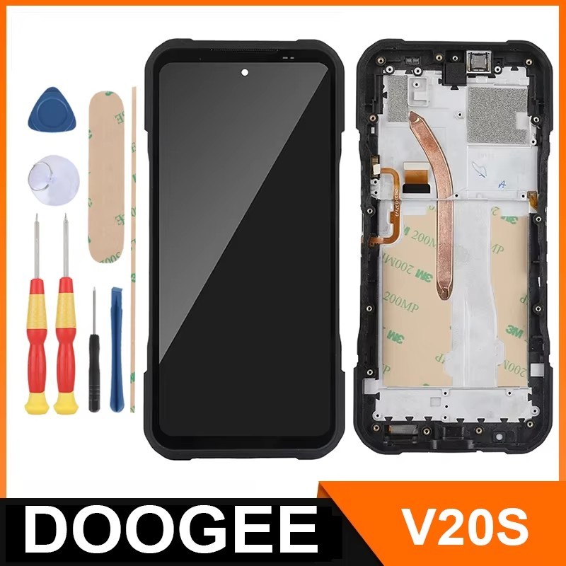 For DOOGEE V20S V20 Pro DK10 / LCD splay + Tou Screen + With Frame