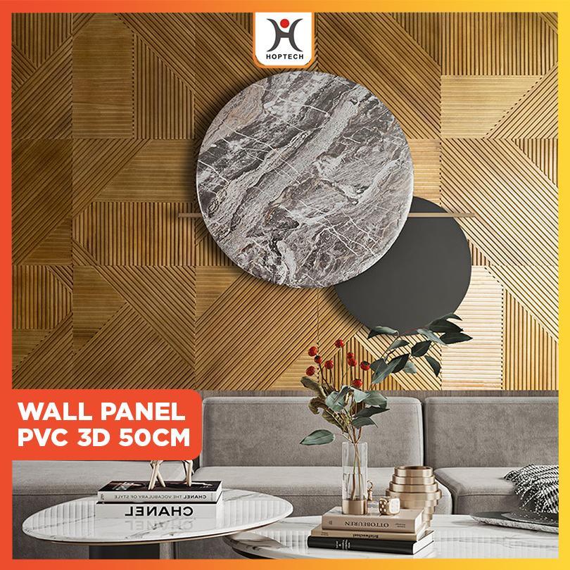 WALL DECOR INTERIOR DINDING / PVC WALL PANEL UKURAN 50 X 50 CM
