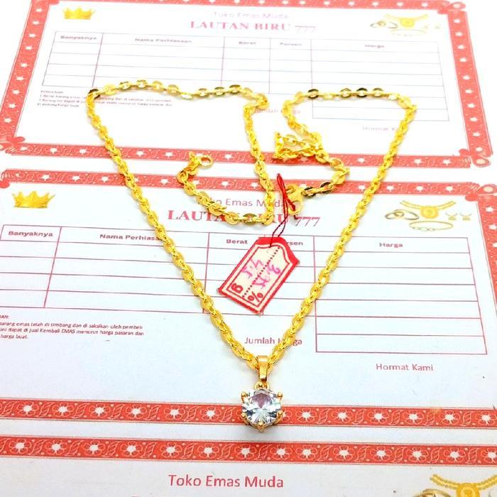 Kalung Nuri Emas Muda Asli Kadar 875 Berat 5gram Ada Surat