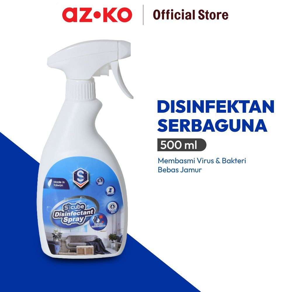 AZKO Scube 500 ml Disinfektan Spray Cairan Disinfektan Semprotan Disinfektan